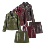 Women's 2025 New Fashion Casual Casual Pocket Pants Jacket Set