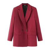 2025 Women's Jacket Jacket Spring And Autumn Classic Repair Trend Two Buckle 23 Color Suit