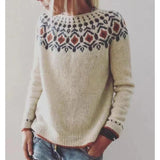 New Sweater Women's Wish Hot Selling Round Collar Color Loose Fashion Knitted Shirt