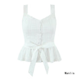 Women's New 2025 Fashion Sleeveless Embroidered Blouse