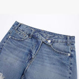 Women's New Fashion High-Waisted Denim Miniskirt