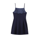 Sexy Dew-Back Party Dress Dress 2025 Summer Sleeveless Slings With Short Mini Dress