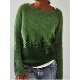 New Sweater Women's Wish Hot Selling Round Collar Color Loose Fashion Knitted Shirt