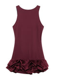 Mini Party Dress Women's Cascadal Short Dress 2025 Dress-Up Long Sleeves Of The Pool
