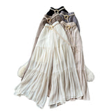 Casual Trousers 2025 Summer Fairy Gentle Wind With High-Waisted Loose-Fitting Broad Leg Skirts And Crotch-Covered Chiffon