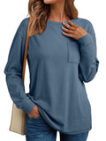 2025Temu Women's Long-Sleeved Top Loose Autumn Winter De Velvet Casual Collar Jersey