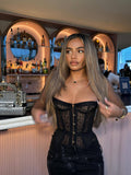 2025 Summer New Women's Sexy Lace Body-Wearing Bosom Fashion Tracelet Tracelet Tice Belt Waist Top