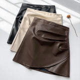 New Camouflage Fine Lattice 100-Fold Skirt High-Rise Thin Short Model Of Folding Skirt A Word Jk Bag Hip Skirt