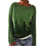 New Sweater Women's Wish Hot Selling Round Collar Color Loose Fashion Knitted Shirt