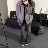 Vintage Short Jacket Men's And Women's Spring And Autumn Cushion Shoulder Suit Collar Pilot Fashion Niche Baseball Suit Coat