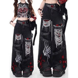 Spice Girls Loosely Languidly And Slacken Jeans Children Punk Retro Waterwash Fashion Casual Trousers