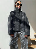 Exploding Autumn/Winter 2025 Fashion Personality Zipper Style Dazzling Dazzling Jacket Jacket This Jacket
