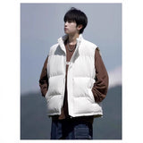 Fashion Cotton Vest Men's 2025 New Winter Shoulder Warm Boys Vest Cotton Jacket
