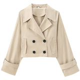 Zfeng 2025 Autumn New Women's Design With A Windbreaker Short Jacket Jacket