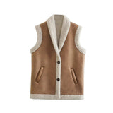 Women's Clothing 2025 New Fashion Velvet Vest