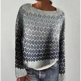New Sweater Women's Wish Hot Selling Round Collar Color Loose Fashion Knitted Shirt