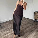 Fashion Strapless Bra Repair Vest 2025 Spring Sex Repair Shawl Dress Women's Clothing