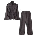 Flower Print Loose Shirt 2025 Spring And Summer Bow Tie Leading Long-Sleeved Single-D Row Buckle Women's Leisure Top