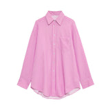 Z Spring And Summer New Striped Loose Shirt 3217253 Pajamas Trousers 6929414