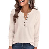 2025 New V-Neck Zipper Shirt Half-Horn Sleeve Grid Spliced Loose Casual Shirt For Women
