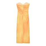 Women's Dress 2025 New Fashion Print Net Corset Dress