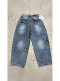 Velvety Broad-Legged Jeans Men's Spring And Autumn Tide Brand Loose Water Wash Bag Cutter Trousers