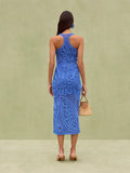 New Women's Fashionable Sleeveless Knitted Dress Fashioned Slings Long Dresses In Summer 2025