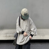 Vintage Heavy Striped Letter Embroidered Edstle Men And Women Loose Striped Round Collar Design Blouse