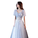 Art Exam Evening Dress Dress Banquet Temperament Light Luxury Small Student Vocal Music Student Dress Annual Host Dress Dress