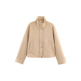Women's Dress 2025 New Temperament Fashion Simple Style Casual Velvet Jacket Jacket