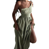 2025 Women's Elegant Sensual V-Neck High-Rise Fashion Sling Dress
