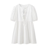 2025 New Women's Wear T-Shirt Style In The Long-Term Solid Shirt Dress Retro