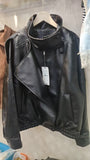 Z Feng 2025 New Fashion Temperament Women's Lychee Leather Jacket 4391872