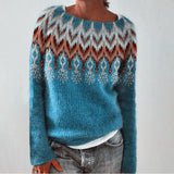 New Sweater Women's Wish Hot Selling Round Collar Color Loose Fashion Knitted Shirt