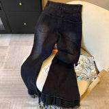 Spring And Summer New Korean Version Of The College Wind Mesh Splicing Skirt Half-Bred Mid-Long A-Skirt Ins