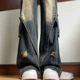 Spring And Autumn High-Rise Jeans 2025 Winter New Design Oversize Handsome Couple Trousers