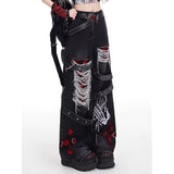 Spice Girls Loosely Languidly And Slacken Jeans Children Punk Retro Waterwash Fashion Casual Trousers