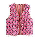 Women's Clothing 2025 Autumn And Winter New Street Fashion Double-Sided Cotton Vest