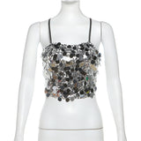 2025 New Women's Dress Up In Winter Fashion Sexy Hanging Neck Tie With Body-Dexing Short Vest