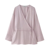 Women's 2025 New Double Flamingo Comfortable Linen And Suit Dress + Pants Set Women