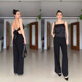 Spring 2025 New Women's Solid Color Repair Behind The Back Strap Slings