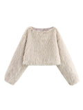 Women's Clothing 2025 Winter New Artificial Fur Effect Short Long-Sleeved Jacket Environmental Protection Fur Coat