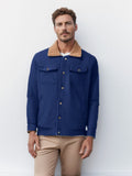 Autumn And Winter Men's Jacket With Velvet Cotton Work Clothes Casual Jacket Jacket