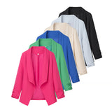 Spring And Summer 2025 New Women's Fashion City Casual Candy Small Suit Jacket