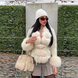 2025 New Women's Autumn And Winter Lead Cute Bear Pattern Lamb Plush Jacket Jacket Woman