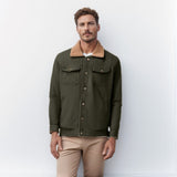 Autumn And Winter Men's Jacket With Velvet Cotton Work Clothes Casual Jacket Jacket