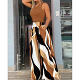 New Women's Clothing 2025 Autumn Explosion Two Vest Trousers Fashion Set