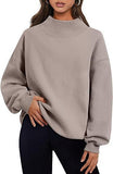 New Fashion Casual Velvet Dress Women's Thick Half-High Collar Loose Women's Clothing In Autumn And Winter 2025