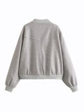 Women's Clothing 2025 Autumn And Winter New Women's Leisure Long-Sleeved Soft Short Bomber Jacket Jacket