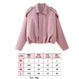 2025 Spring Pilot Jacket Bat Sleeve Zipper Loose Tuffen Jacket Women's Casual Jacket